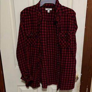 Red and black Checkered Men's Shirt